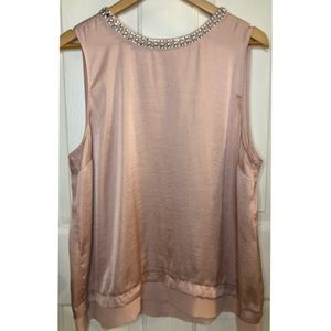 Jewel Neckline Tank Top